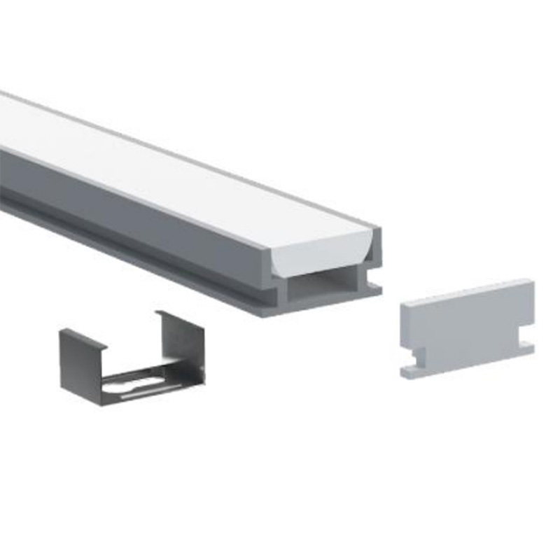 Floor LED Aluminum Profile For 10mm LED Strip Lighting